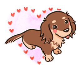 my sweet little dachshund babies sticker #3308134