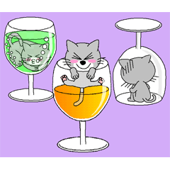 Sloppi in a wine glass (English ver.)