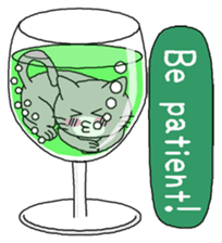 Sloppi in a wine glass (English ver.) sticker #3308383