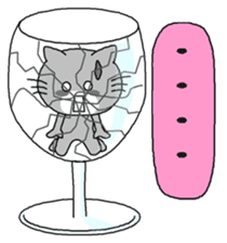 Sloppi in a wine glass (English ver.) sticker #3308411