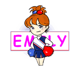 Emily is a cheerleader sticker #3308450