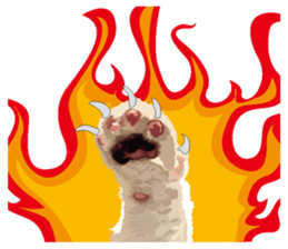 Hand of a cat sticker #3308828