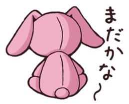 Girl wearing a hood rabbit sticker #3308898