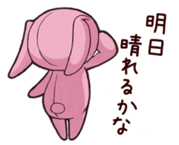 Girl wearing a hood rabbit sticker #3308922