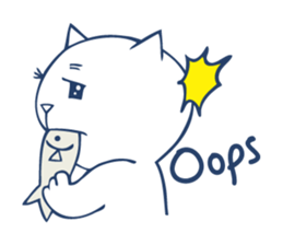 Bilingual cat. sticker #3309218