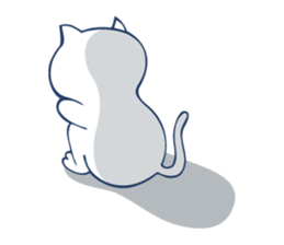 Bilingual cat. sticker #3309236