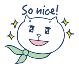 Bilingual cat. sticker #3309238