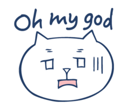 Bilingual cat. sticker #3309241