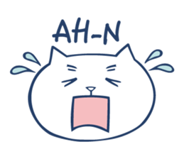 Bilingual cat. sticker #3309243