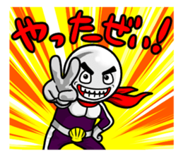 Mask of PEARL and GOLDCOIN MAN sticker #3309698