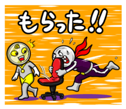 Mask of PEARL and GOLDCOIN MAN sticker #3309710