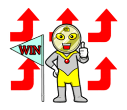 Mask of PEARL and GOLDCOIN MAN sticker #3309712