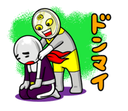 Mask of PEARL and GOLDCOIN MAN sticker #3309716