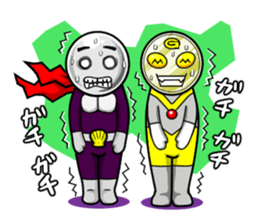 Mask of PEARL and GOLDCOIN MAN sticker #3309723