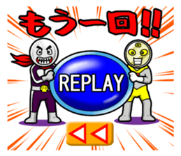 Mask of PEARL and GOLDCOIN MAN sticker #3309727