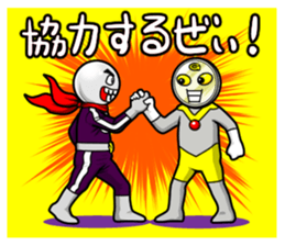 Mask of PEARL and GOLDCOIN MAN sticker #3309728