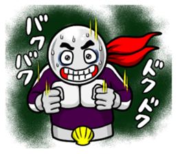 Mask of PEARL and GOLDCOIN MAN sticker #3309734