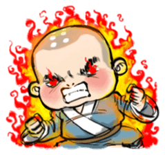 The Cute Little Monk sticker #3309918