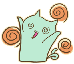 Mint Color Cat sticker #3310501