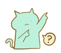 Mint Color Cat sticker #3310511