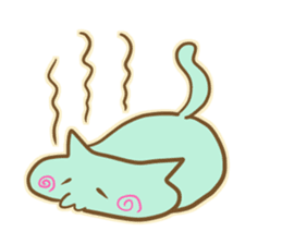 Mint Color Cat sticker #3310516