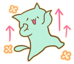 Mint Color Cat sticker #3310519