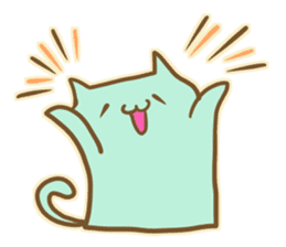 Mint Color Cat sticker #3310521