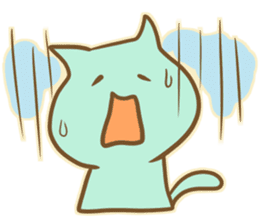 Mint Color Cat sticker #3310527