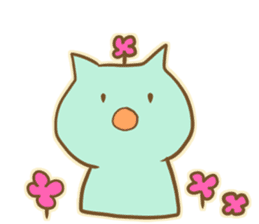 Mint Color Cat sticker #3310528
