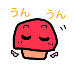 A angel of a shimeji mashroom. sticker #3310551