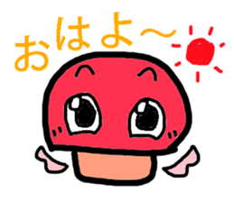 A angel of a shimeji mashroom. sticker #3310554