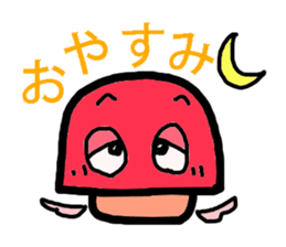 A angel of a shimeji mashroom. sticker #3310556