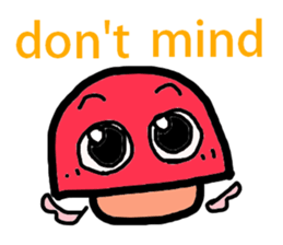 A angel of a shimeji mashroom. sticker #3310563