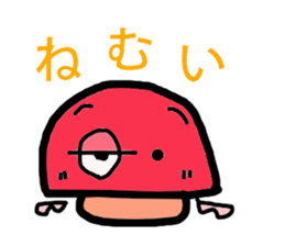 A angel of a shimeji mashroom. sticker #3310565