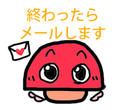 A angel of a shimeji mashroom. sticker #3310567