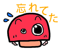 A angel of a shimeji mashroom. sticker #3310574