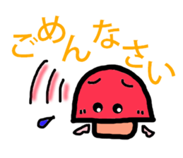 A angel of a shimeji mashroom. sticker #3310575