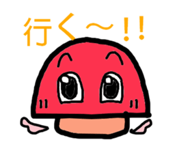 A angel of a shimeji mashroom. sticker #3310577