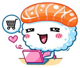 Sushi gang and friend 1 (English) sticker #3311031
