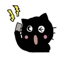 Black cat's sticker #3311264