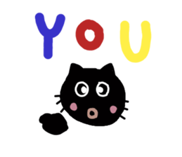 Black cat's sticker #3311269