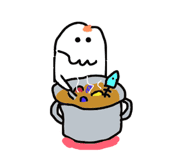 Cheerful ghost sticker #3311500