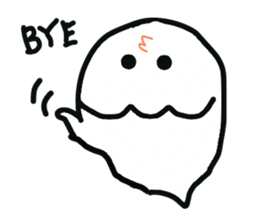 Cheerful ghost sticker #3311508