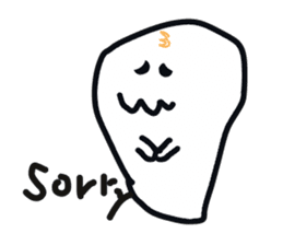 Cheerful ghost sticker #3311509