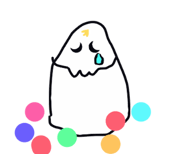 Cheerful ghost sticker #3311511