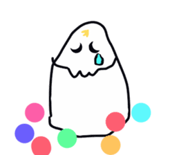 Cheerful ghost sticker #3311511