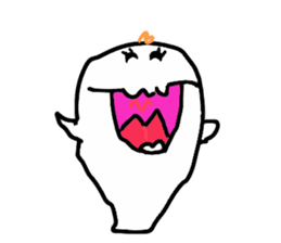 Cheerful ghost sticker #3311513