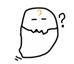 Cheerful ghost sticker #3311515