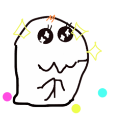 Cheerful ghost sticker #3311516