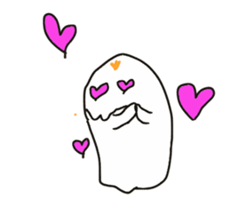 Cheerful ghost sticker #3311517
